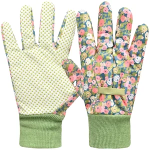 Breathable Floral Print Garden Gloves