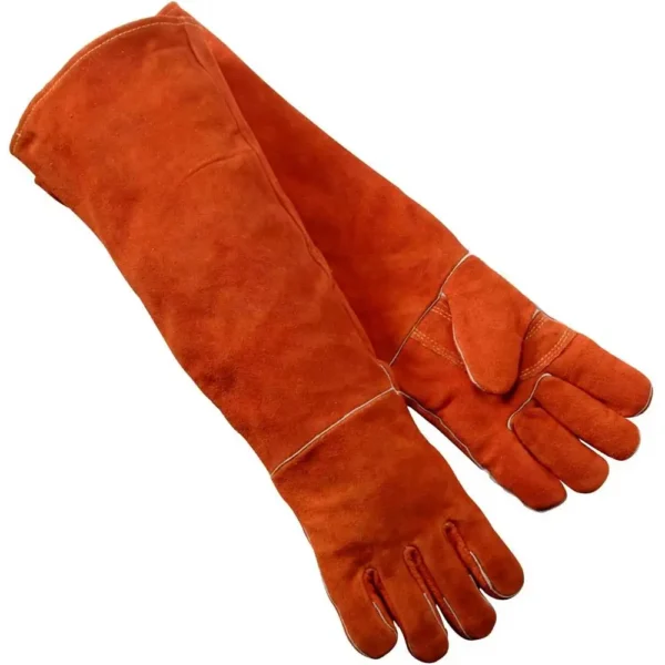 Heat-Resistant Leather Welding Gloves for Protection