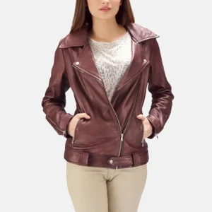 Women's Stylish Slim Fit Women Motorbike Leather Fashion Jackets